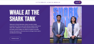 Product + Purpose Website For A Shark Tank Safety Startup – Whale Wearables