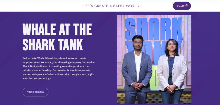 Product + Purpose Website For A Shark Tank Safety Startup – Whale Wearables